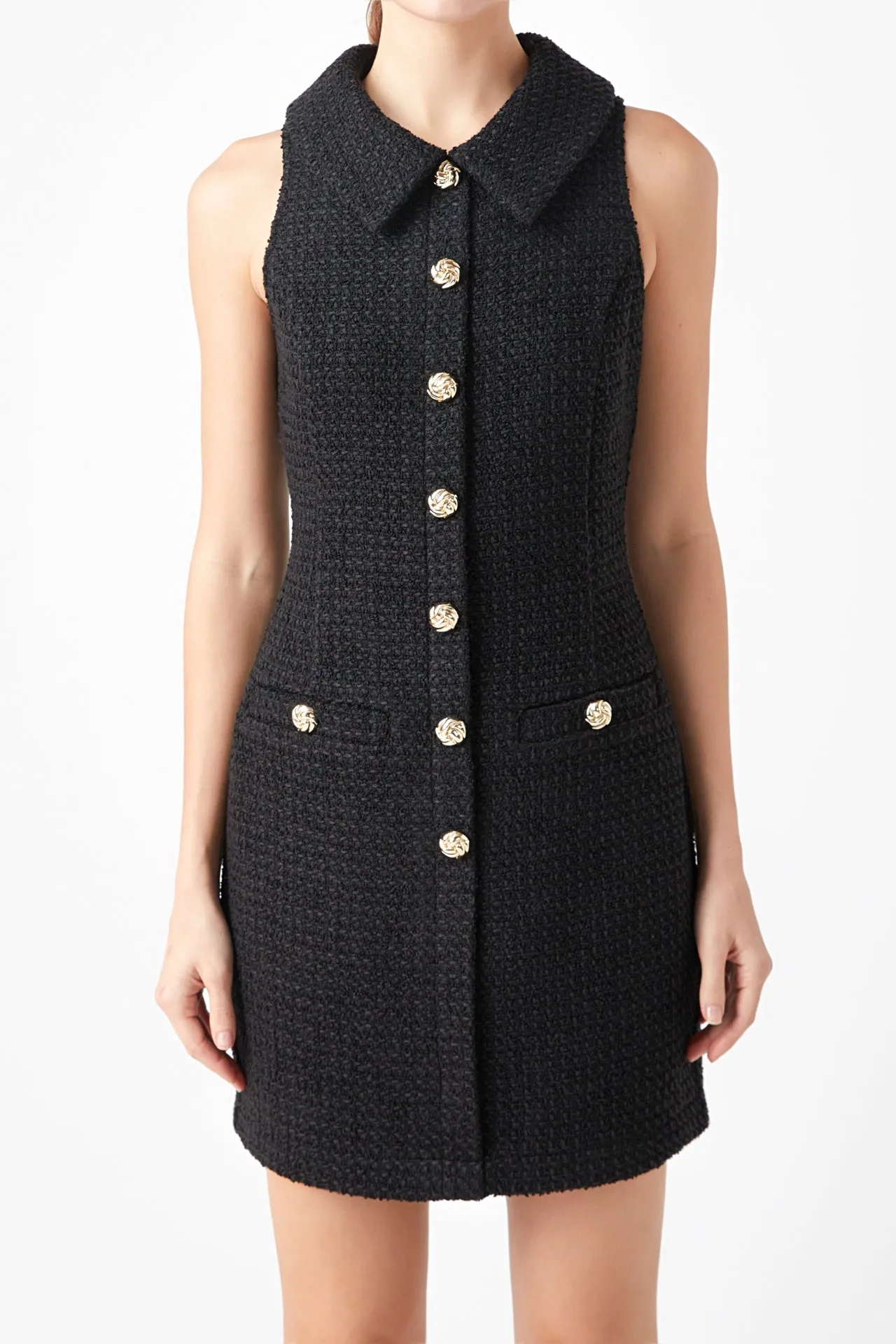 Tweed Halter Mini Dress sold by Endless Rose product image thumbnail 2