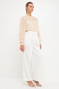Gold Foil Polka Dot Blouse sold by Endless Rose