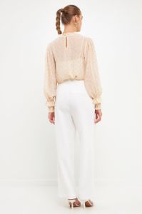 Gold Foil Polka Dot Blouse sold by Endless Rose