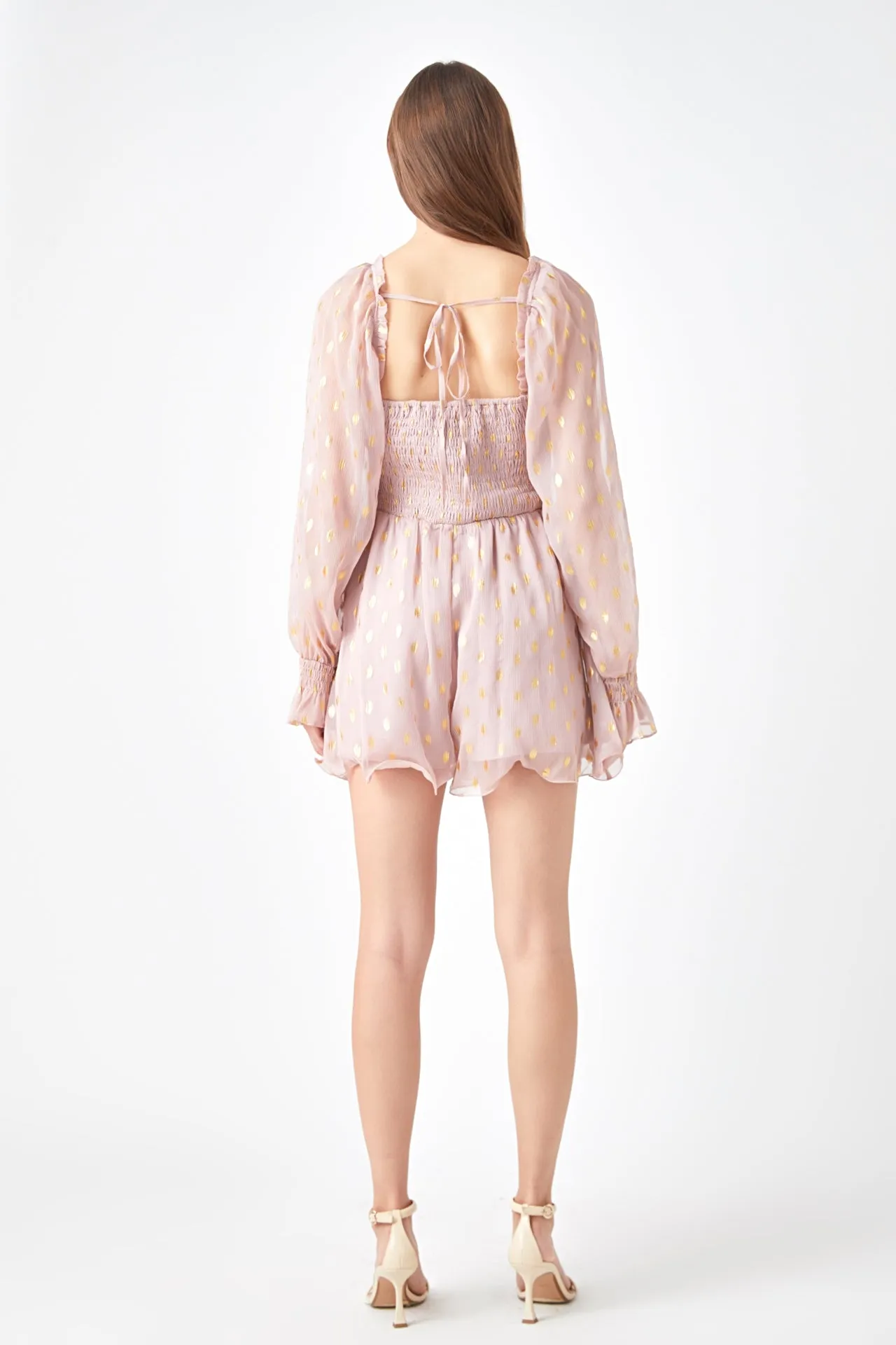 Foiled Dot Long Sleeves Romper sold by Endless Rose product image thumbnail 3