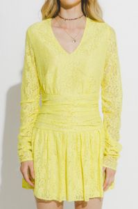 Lace V-Neckline Mini Dress sold by Endless Rose