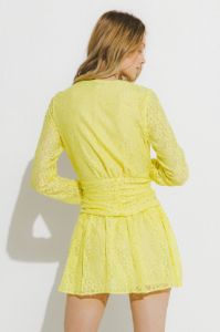 Lace V-Neckline Mini Dress sold by Endless Rose