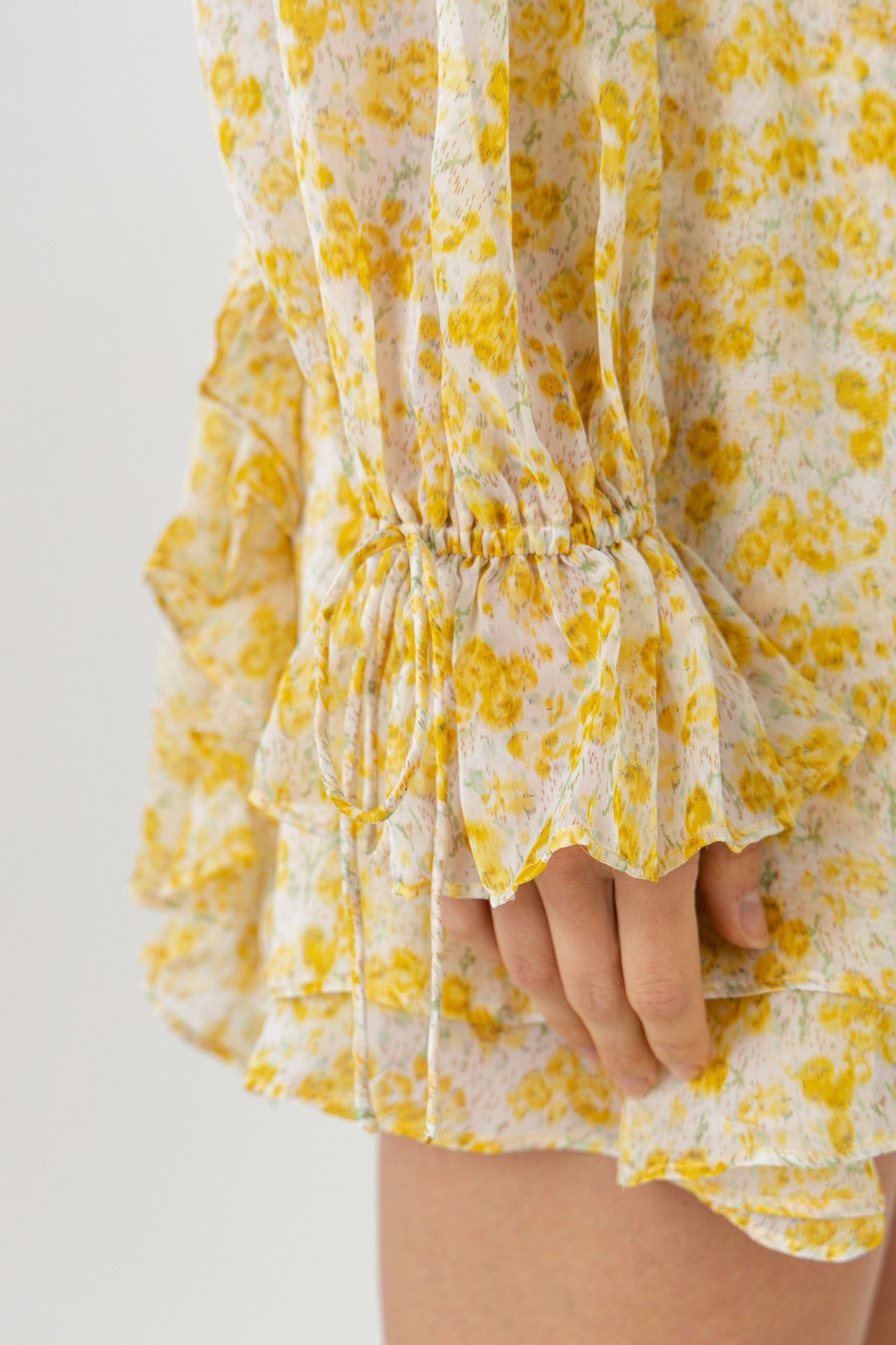 Chiffon Floral Ruffled Mini Dress sold by Endless Rose product image thumbnail 2