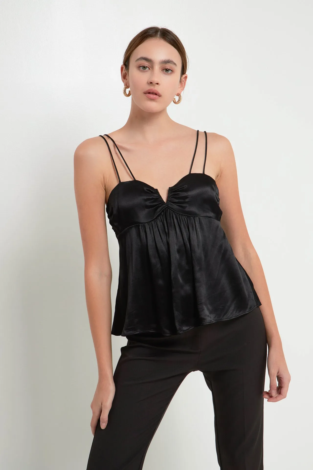 Double Strap Satin Top sold by Endless Rose product image thumbnail 2