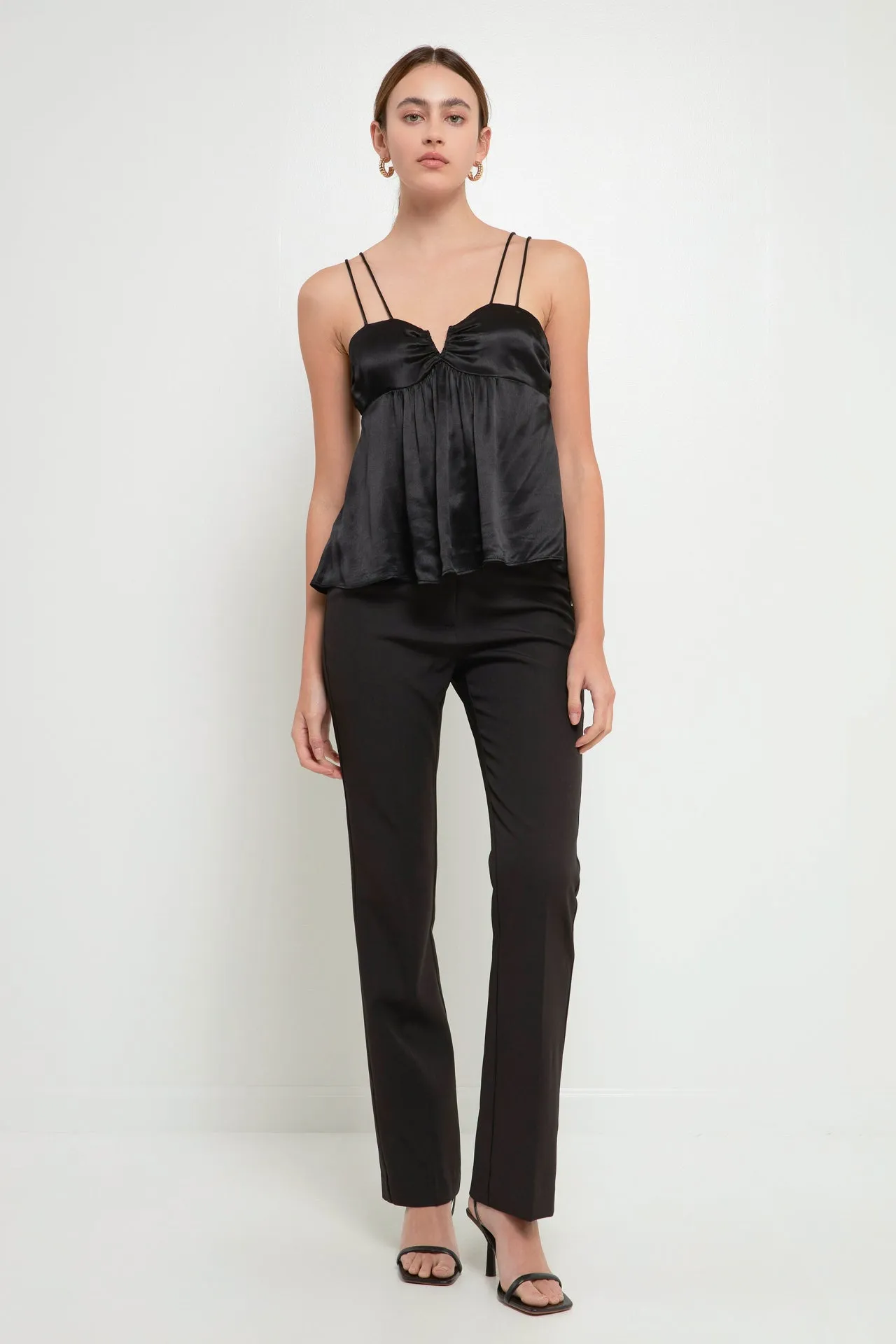 Double Strap Satin Top sold by Endless Rose