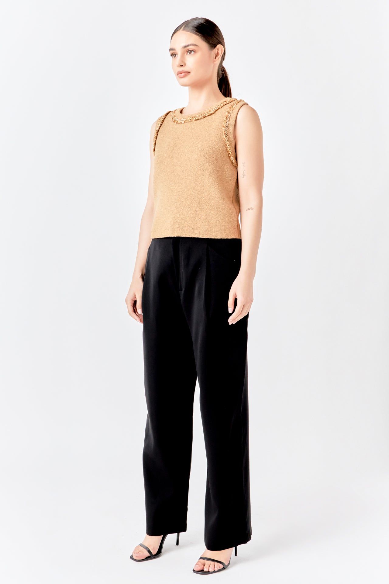 Trim Detail Knit Tank Top sold by Endless Rose product image thumbnail 23