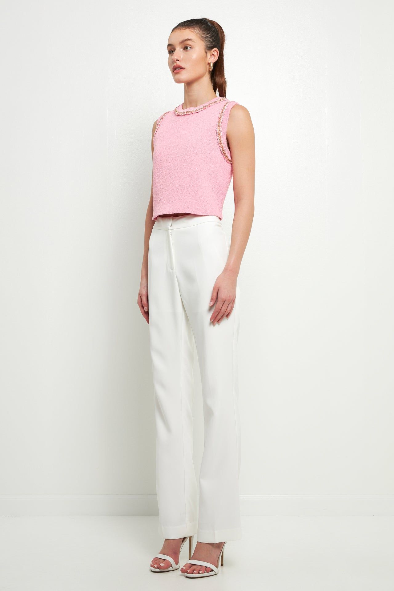 Trim Detail Knit Tank Top sold by Endless Rose product image thumbnail 3