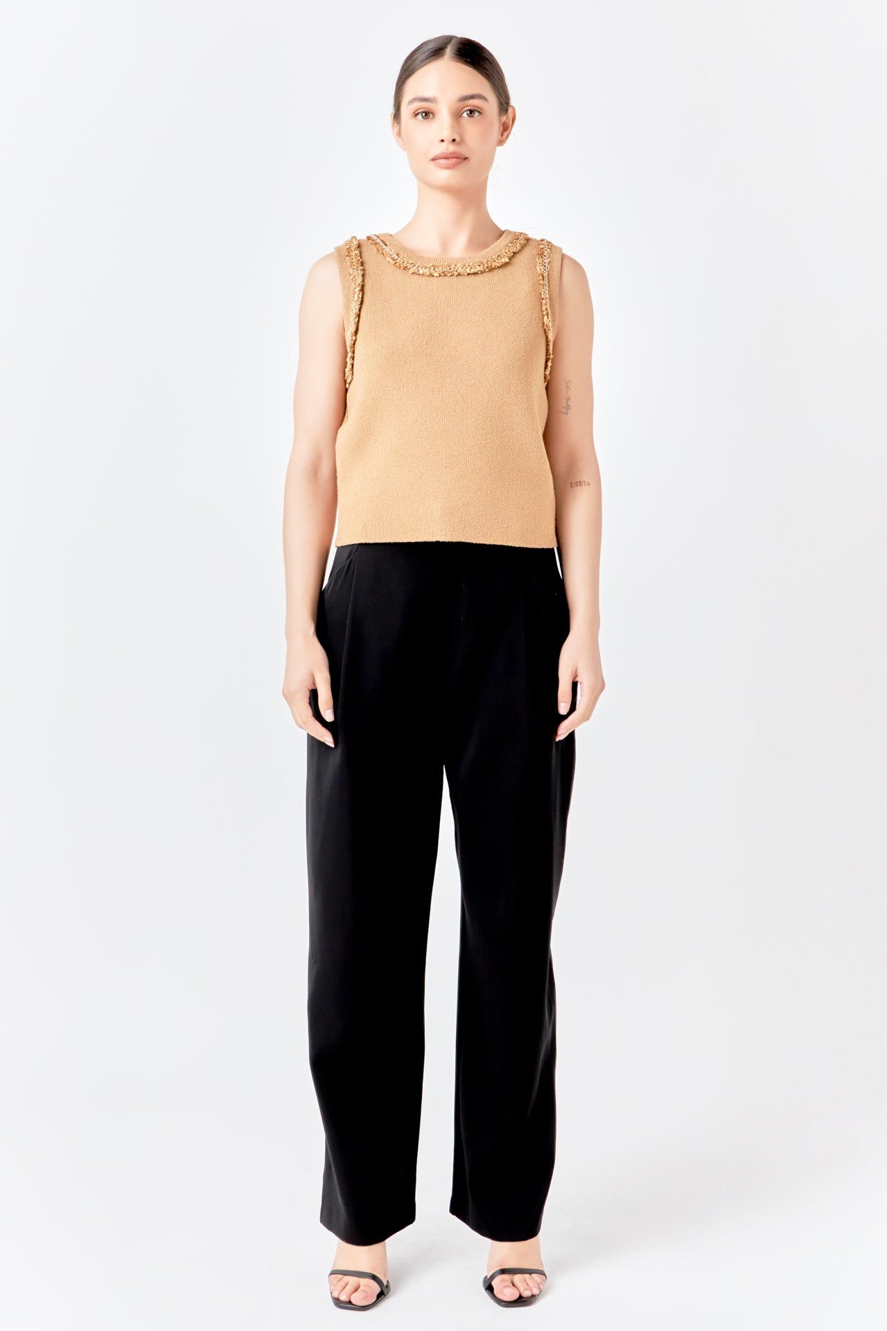 Trim Detail Knit Tank Top sold by Endless Rose product image thumbnail 21