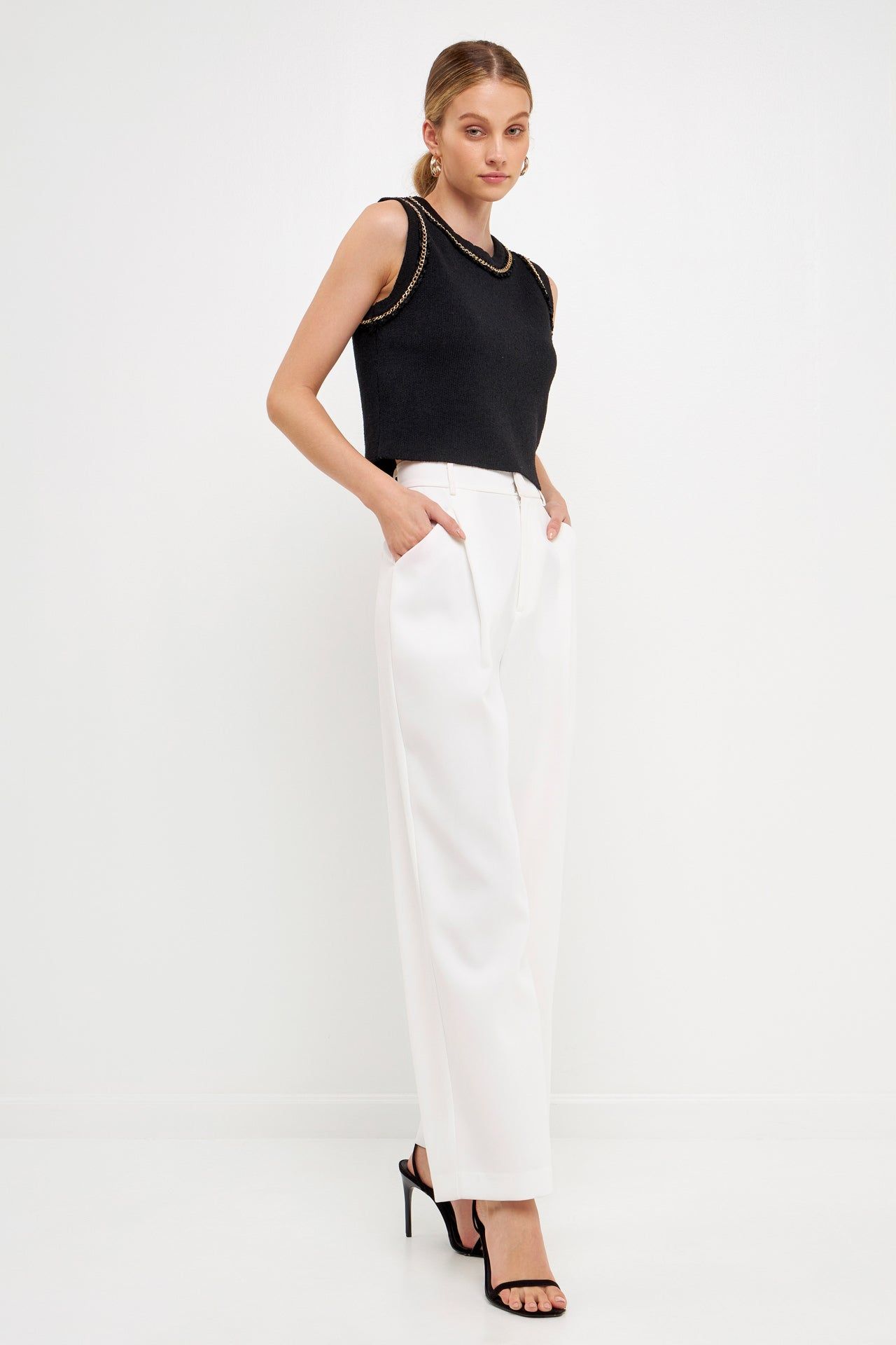 Trim Detail Knit Tank Top sold by Endless Rose product image thumbnail 13