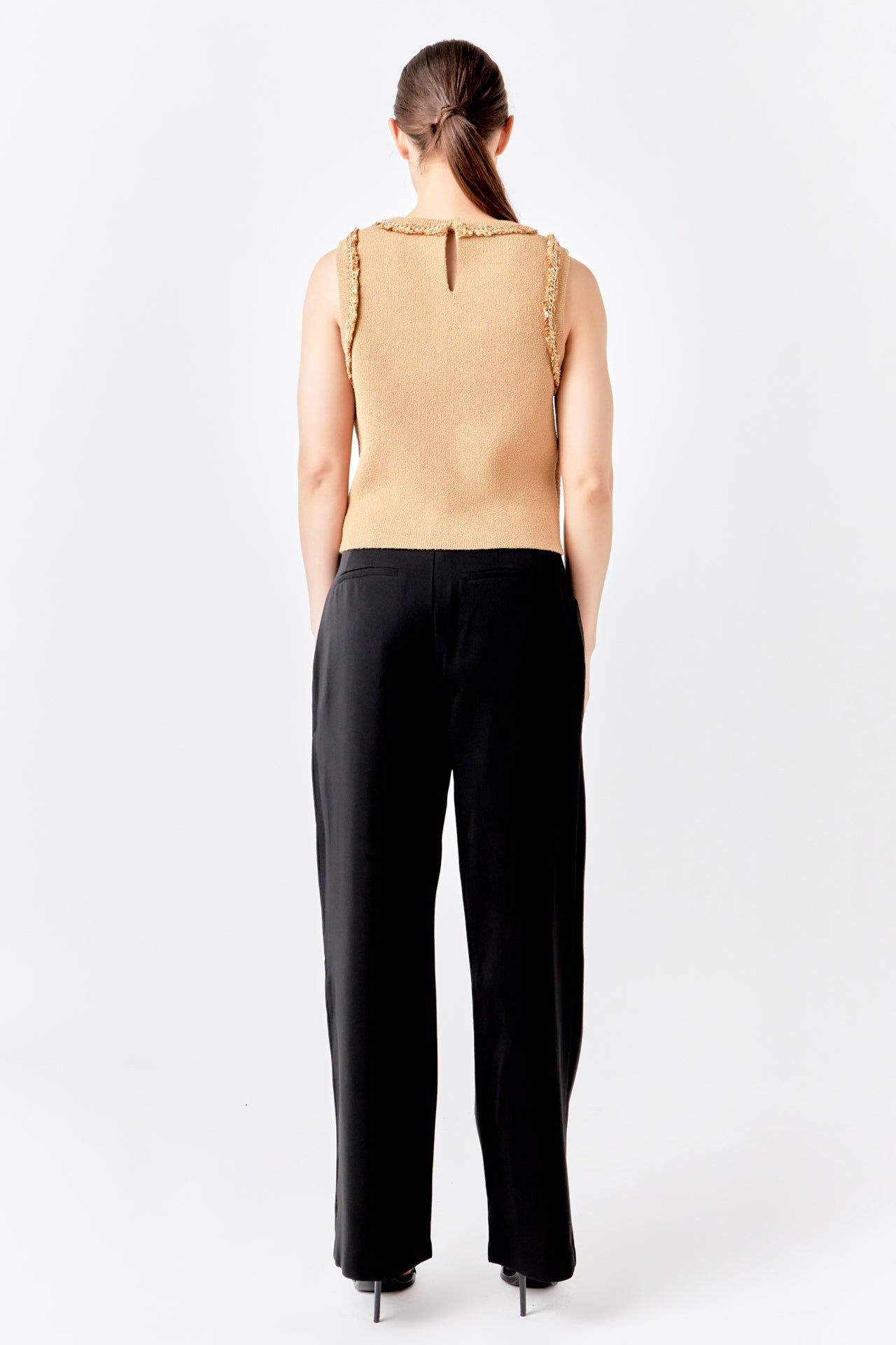 Trim Detail Knit Tank Top sold by Endless Rose product image thumbnail 24