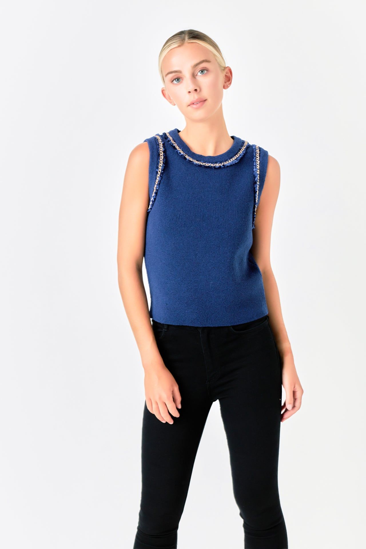 Trim Detail Knit Tank Top sold by Endless Rose product image thumbnail 20