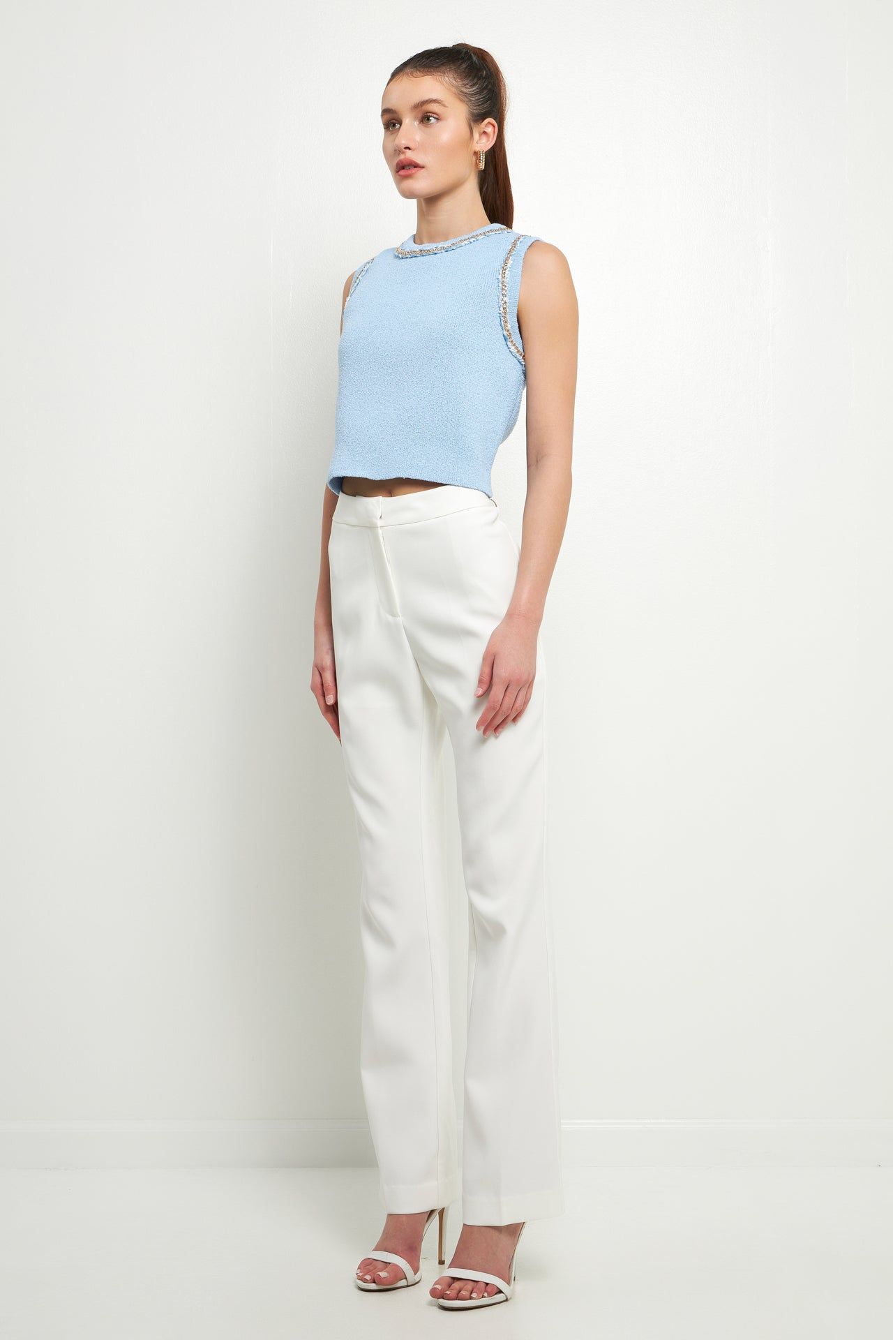 Trim Detail Knit Tank Top sold by Endless Rose product image thumbnail 8