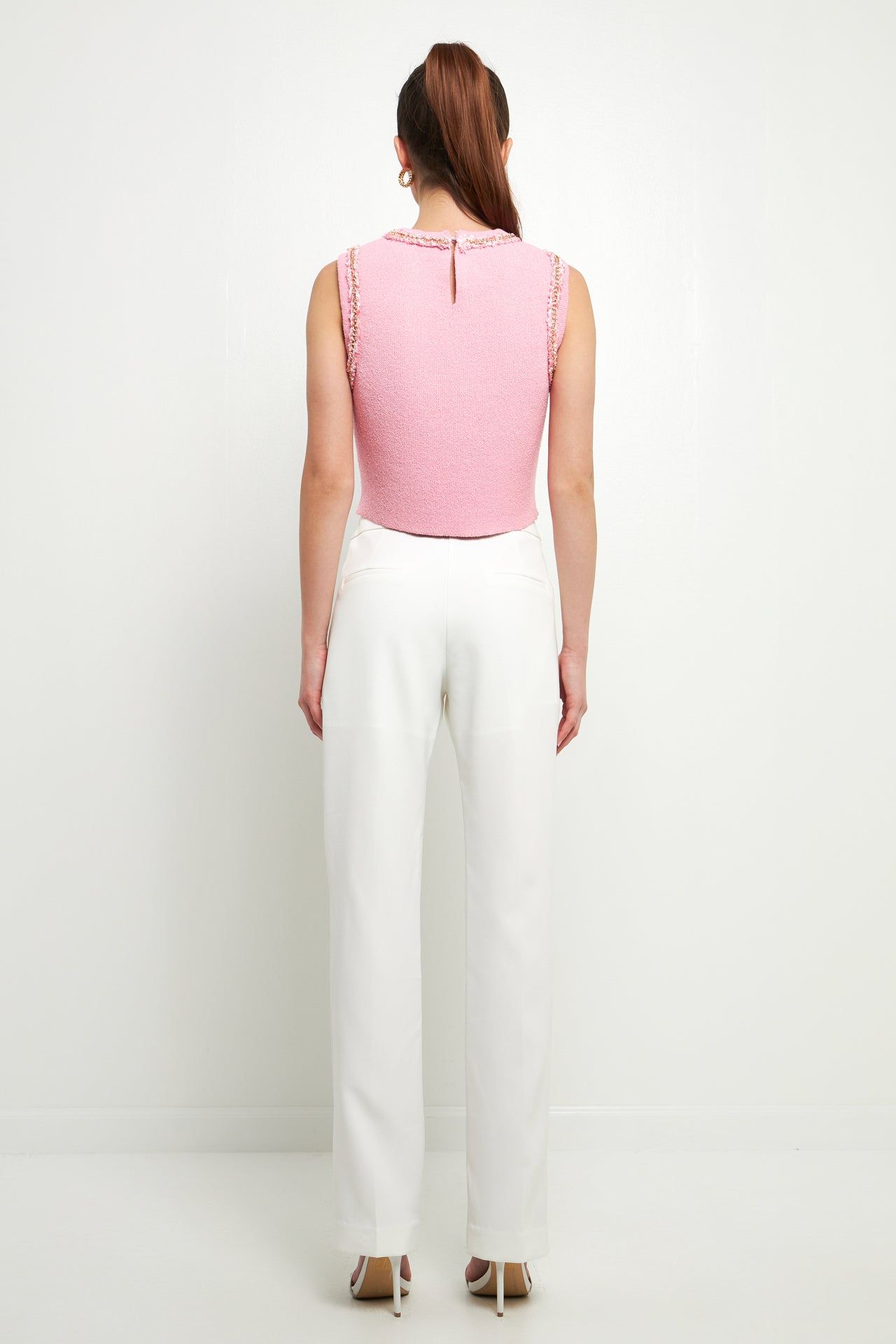 Trim Detail Knit Tank Top sold by Endless Rose product image thumbnail 4