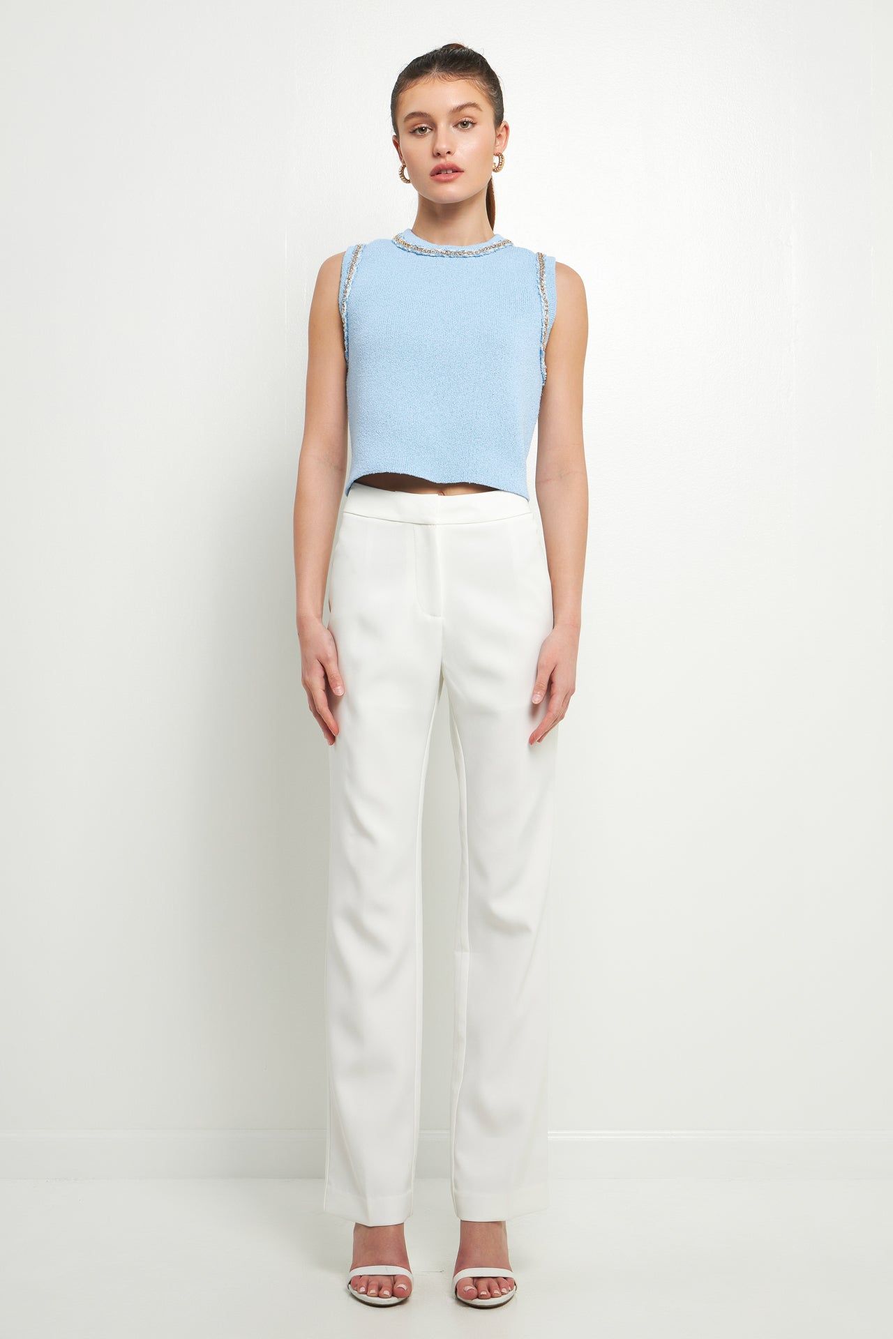 Trim Detail Knit Tank Top sold by Endless Rose product image thumbnail 6