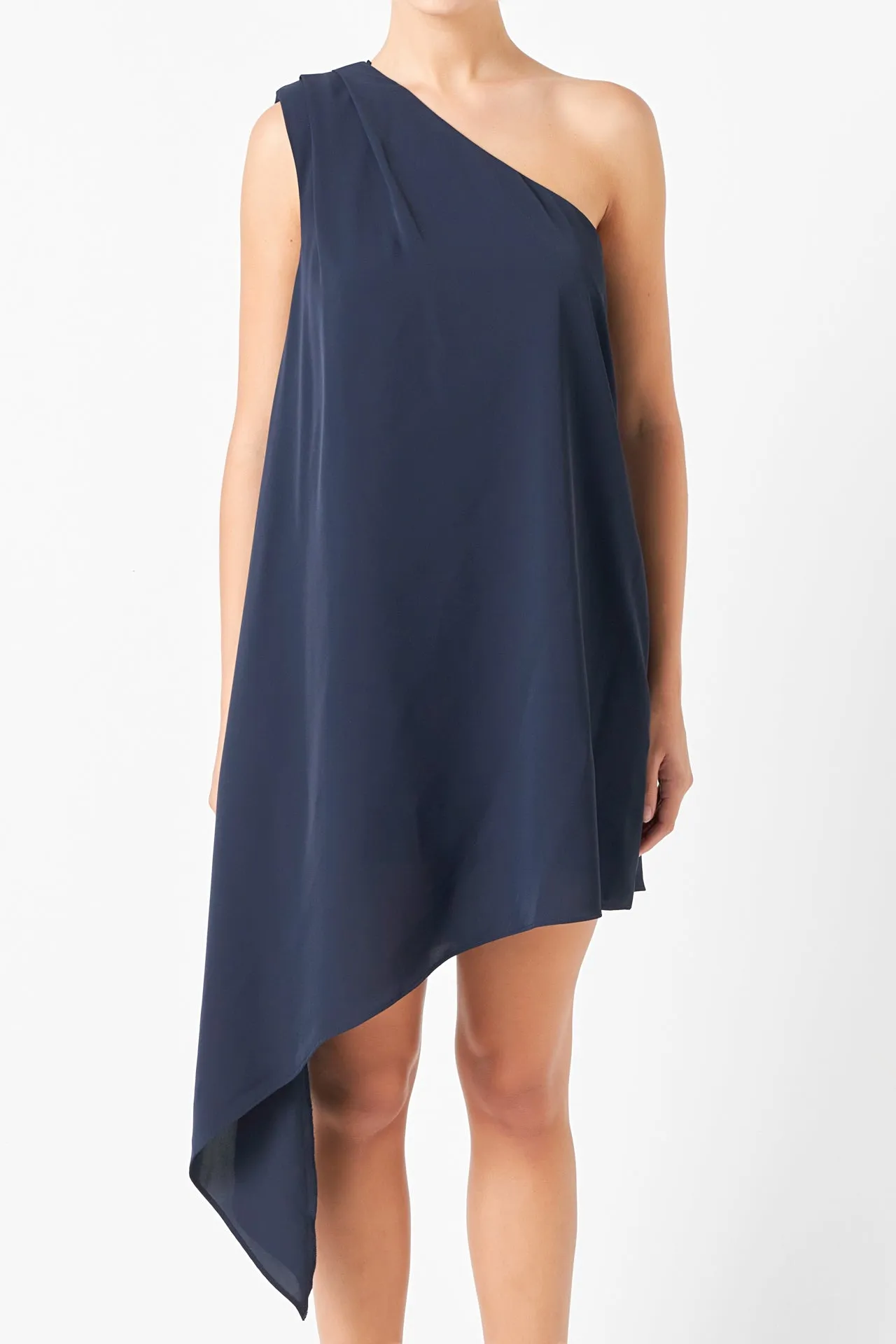 Shoulder Pintucked Asymmetrical Mini Dress - Final Sale sold by Endless Rose product image thumbnail 2
