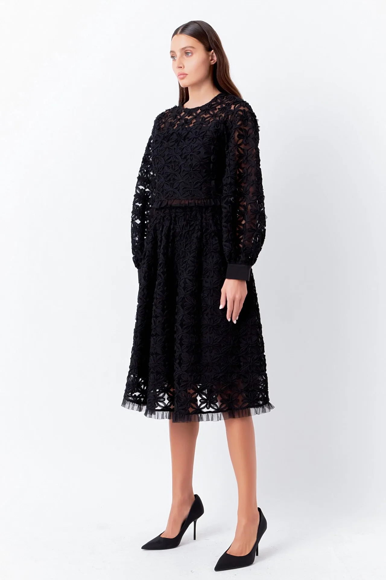 Floral Lace Long Sleeve Top sold by Endless Rose product image thumbnail 3