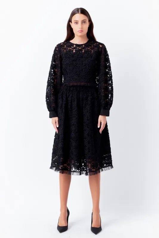 Floral Lace Long Sleeve Top made by Endless Rose