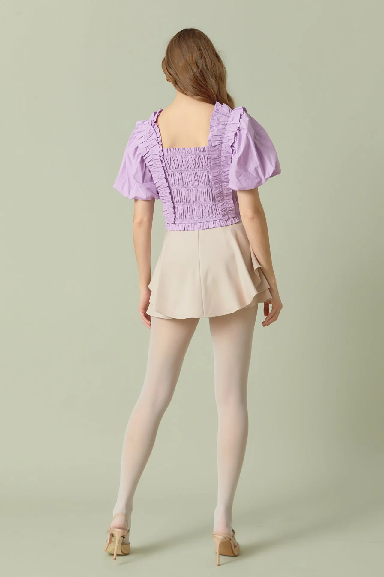 Smocked Puff Sleeve Top - Final Sale sold by Endless Rose product image thumbnail 4