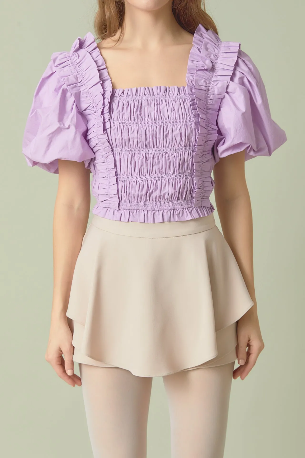 Smocked Puff Sleeve Top - Final Sale sold by Endless Rose product image thumbnail 2