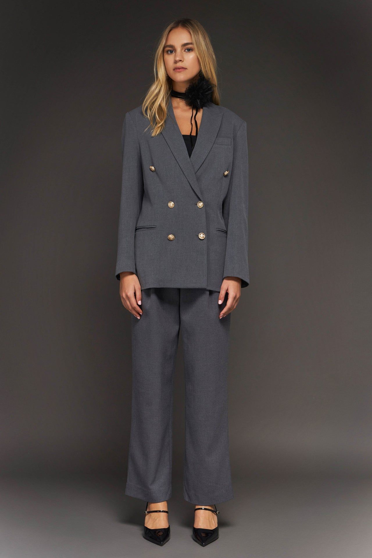Double-Breasted Boyfriend Blazer sold by Endless Rose