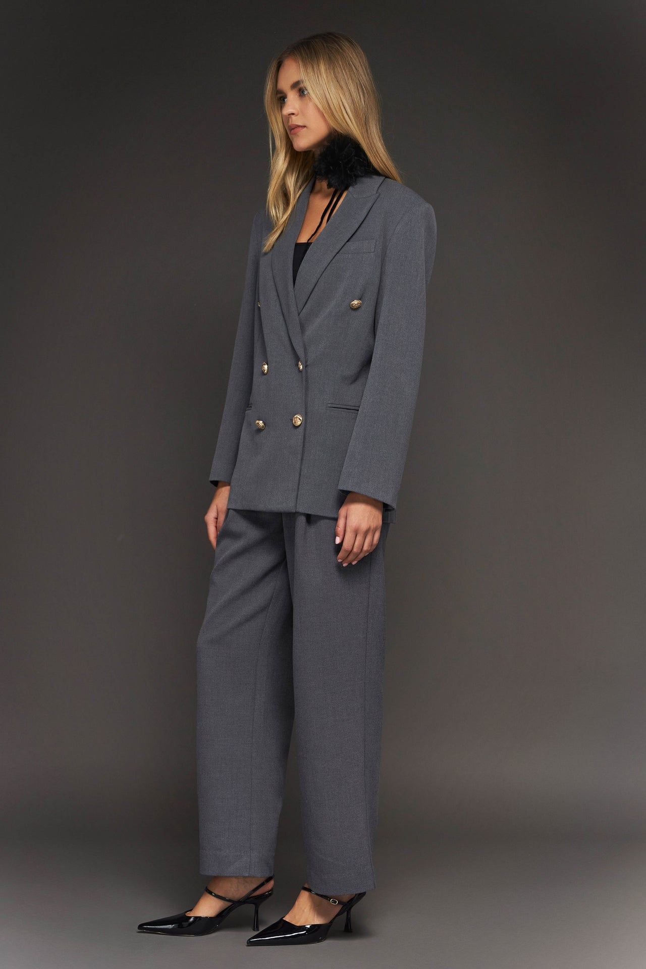 Double-Breasted Boyfriend Blazer sold by Endless Rose product image thumbnail 3