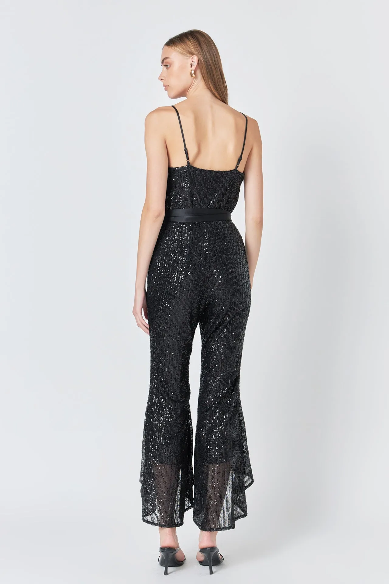 Sequin Spaghetti Strap Jumpsuit sold by Endless Rose product image thumbnail 4