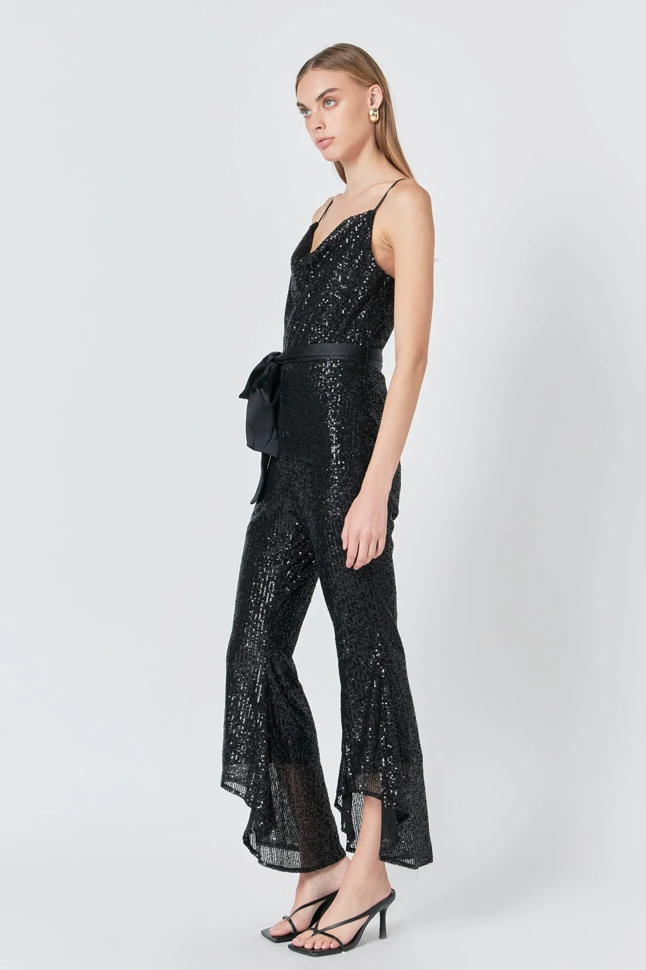 Sequin Spaghetti Strap Jumpsuit sold by Endless Rose product image thumbnail 3