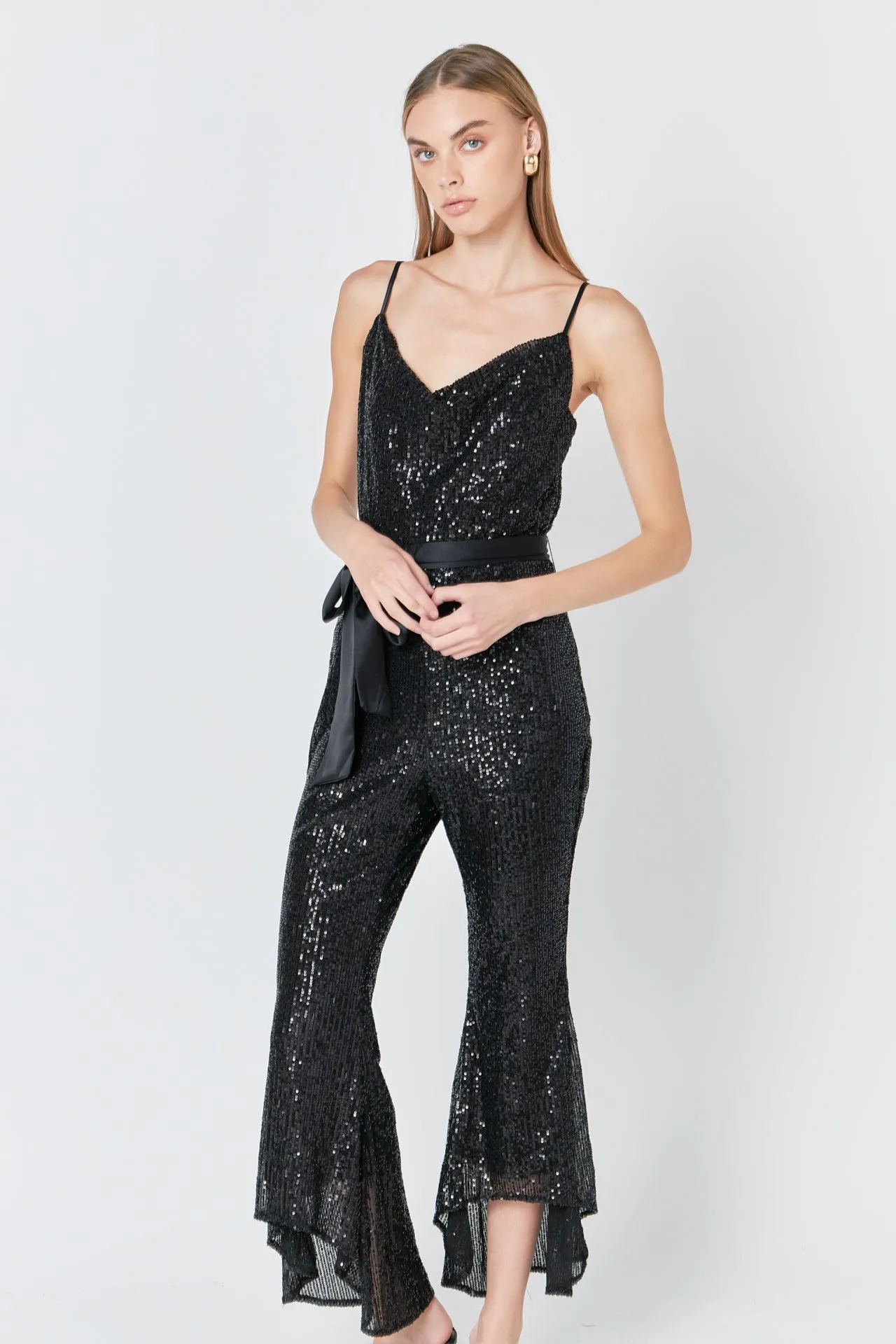 Sequin Spaghetti Strap Jumpsuit sold by Endless Rose product image thumbnail 5