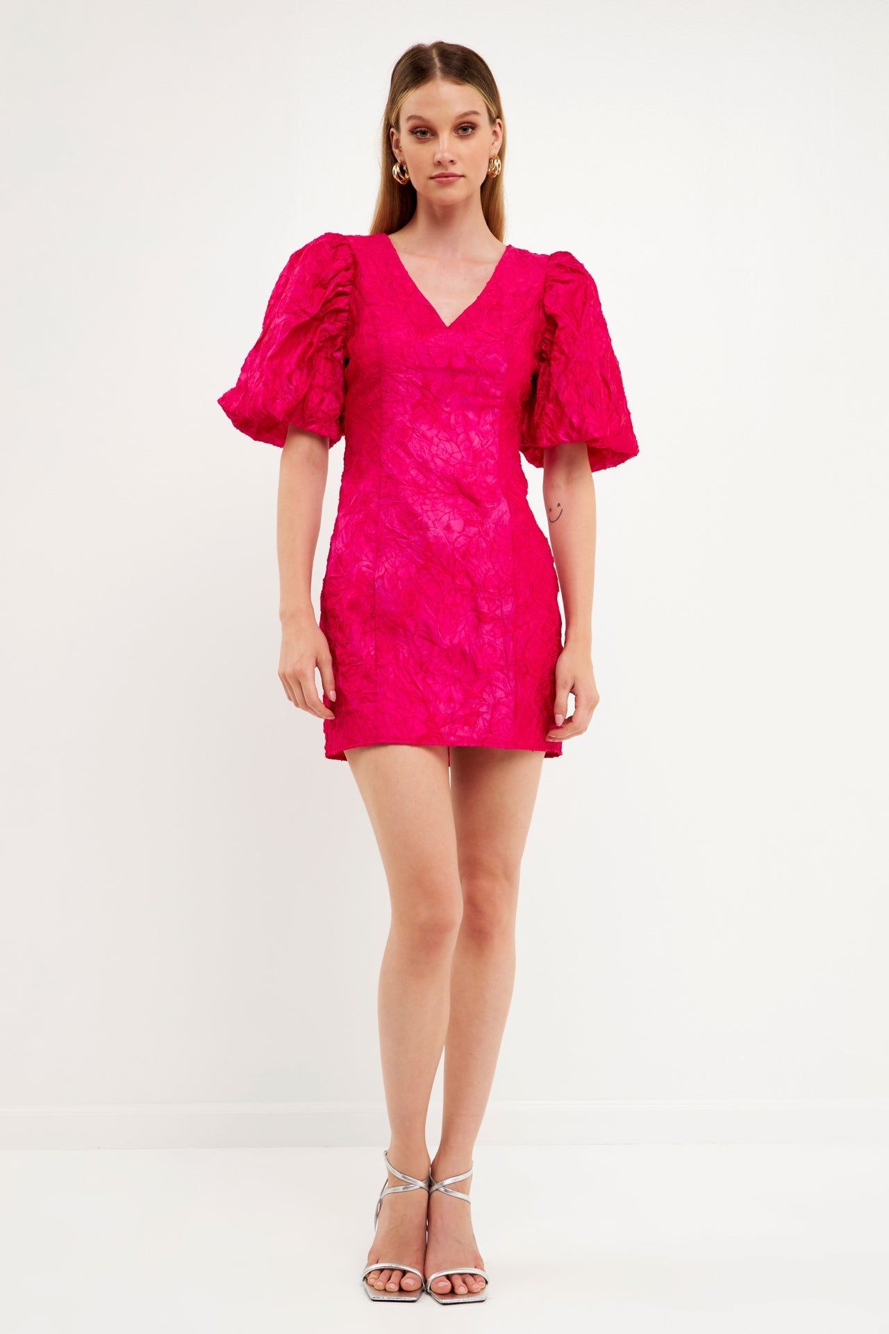Sale of Floral Jacquard Mini Dress sold by Endless Rose