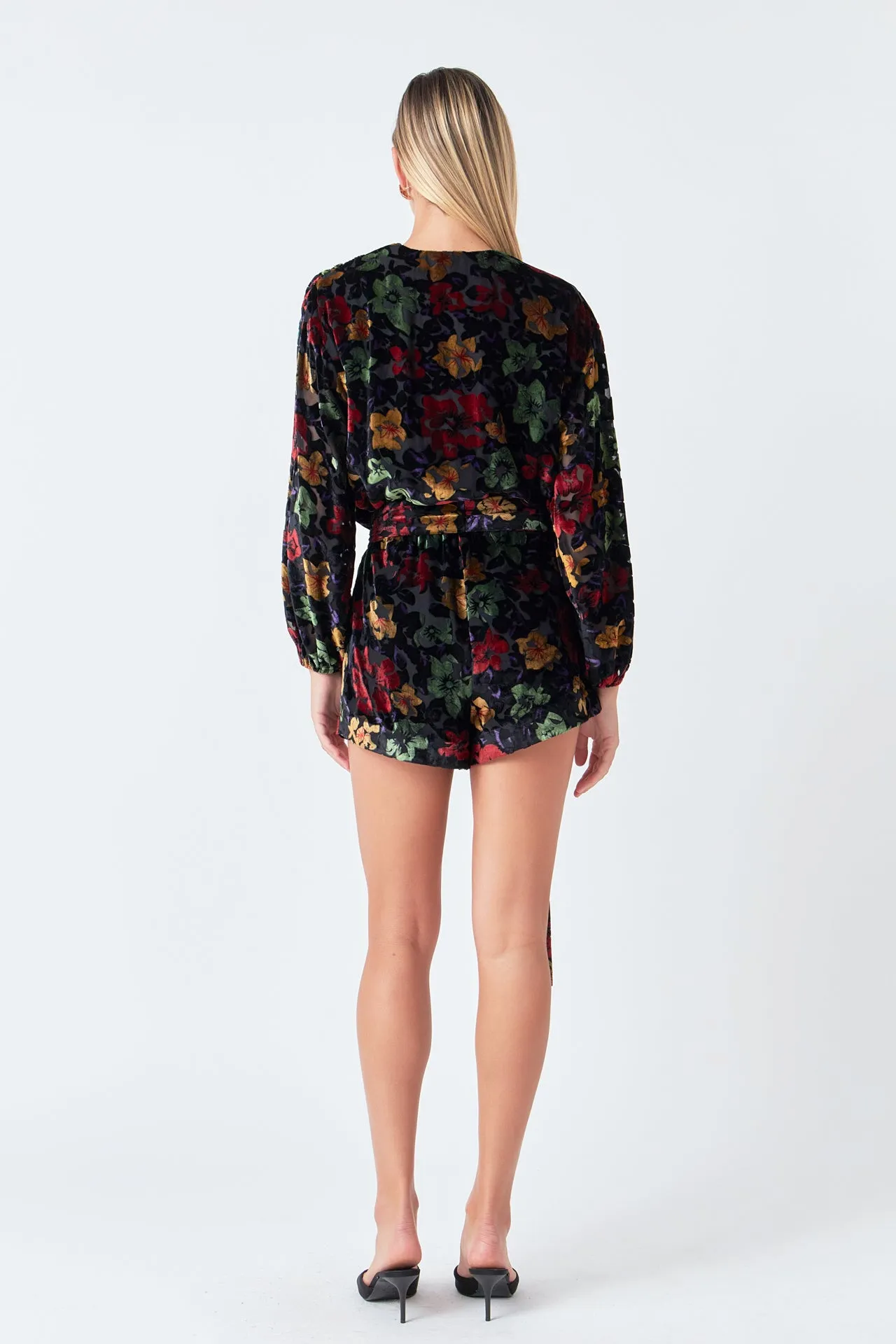 Burnout Velvet Romper sold by Endless Rose product image thumbnail 4