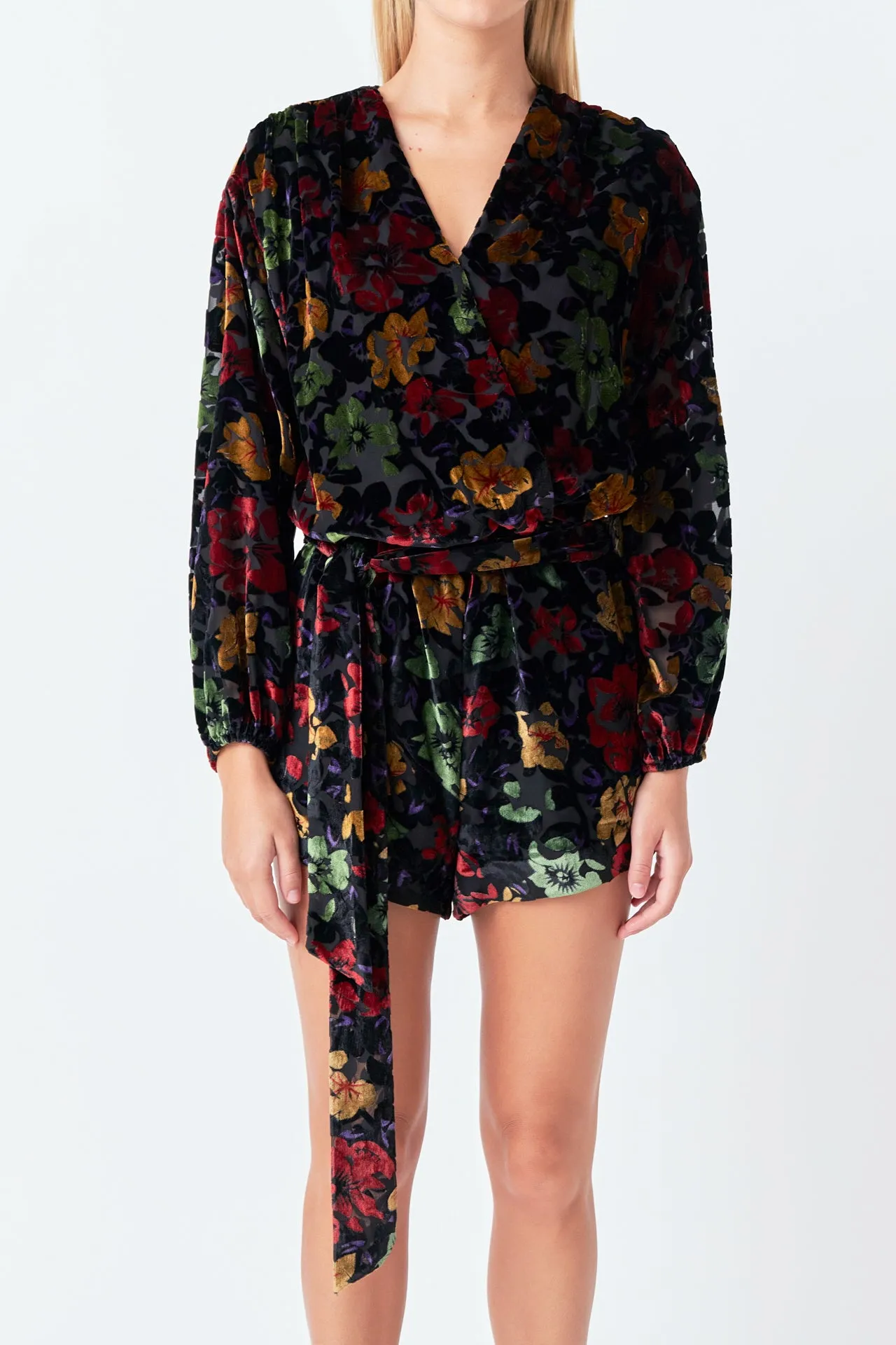 Burnout Velvet Romper sold by Endless Rose product image thumbnail 2