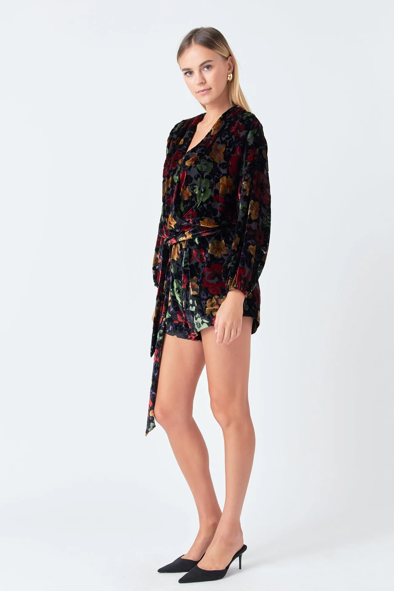 Burnout Velvet Romper sold by Endless Rose product image thumbnail 3