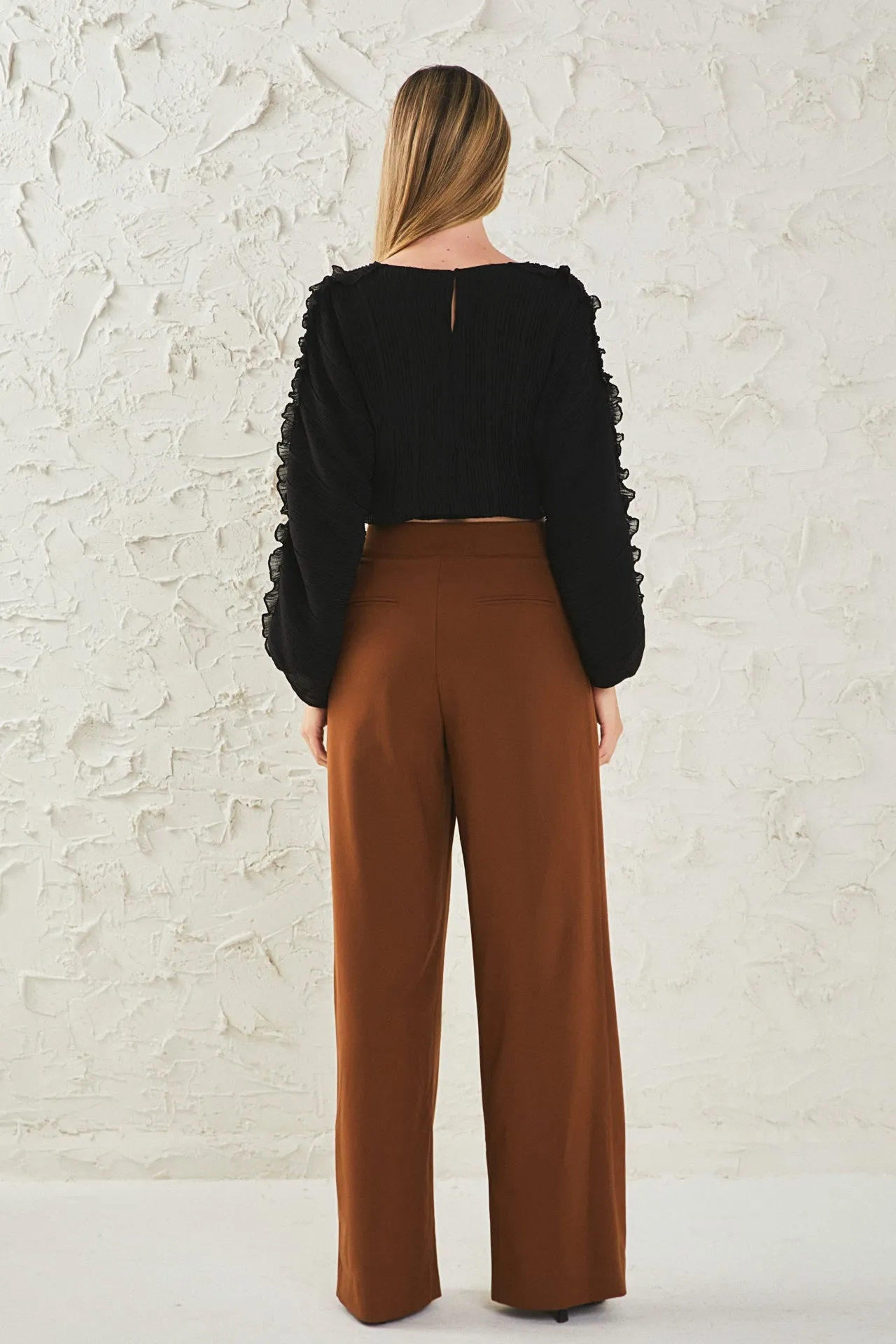 Cropped Plisse Blouse sold by Endless Rose product image thumbnail 4
