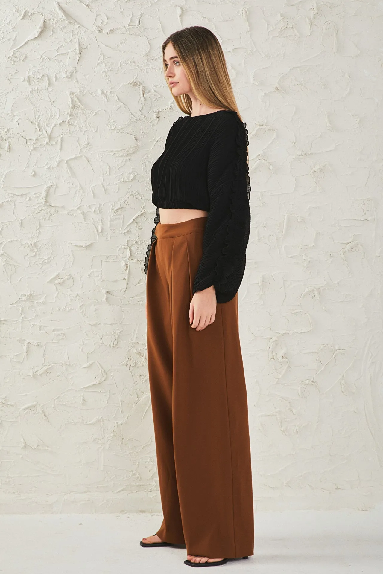 Cropped Plisse Blouse sold by Endless Rose product image thumbnail 3