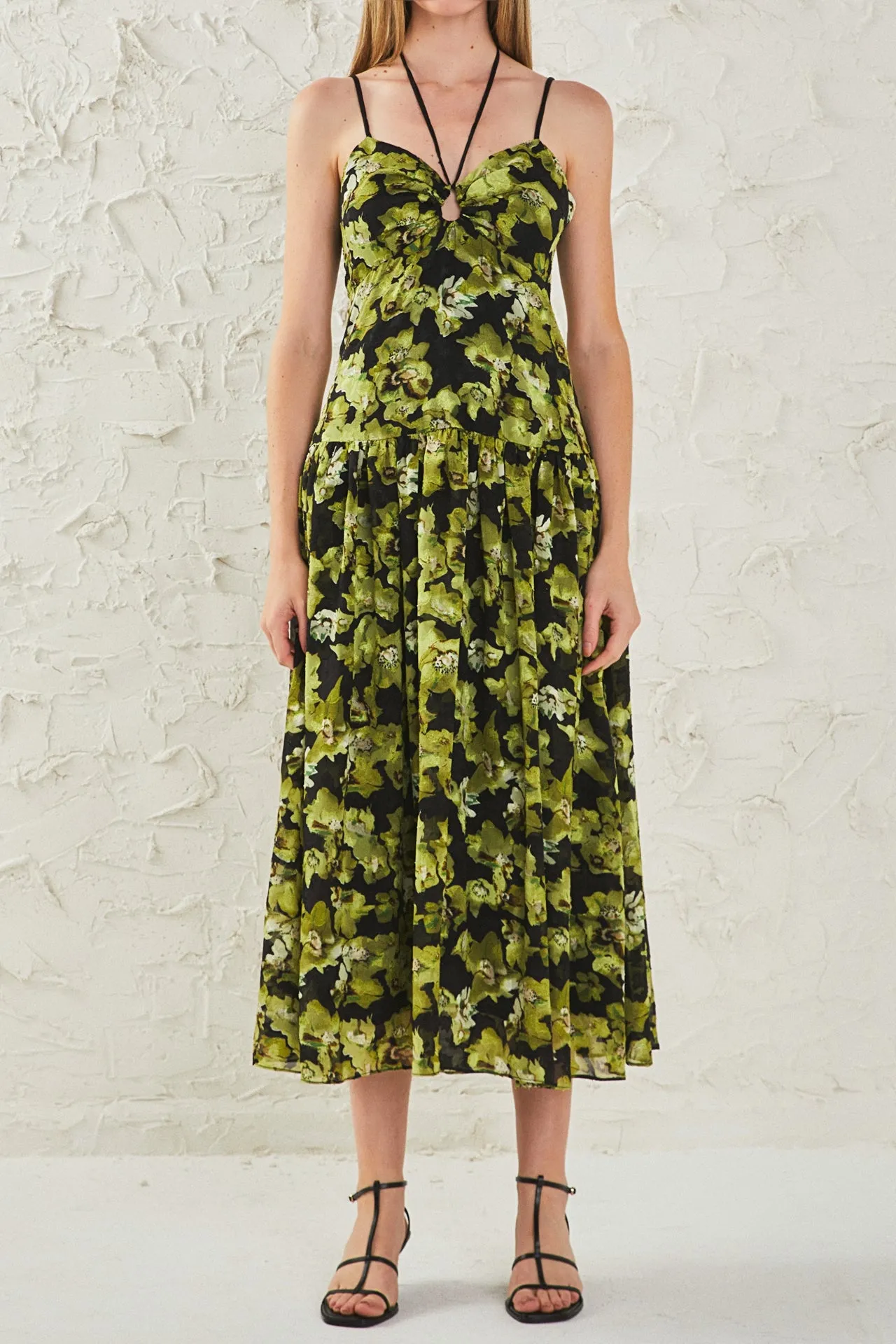 Front Cutout Floral Maxi Dress sold by Endless Rose product image thumbnail 2