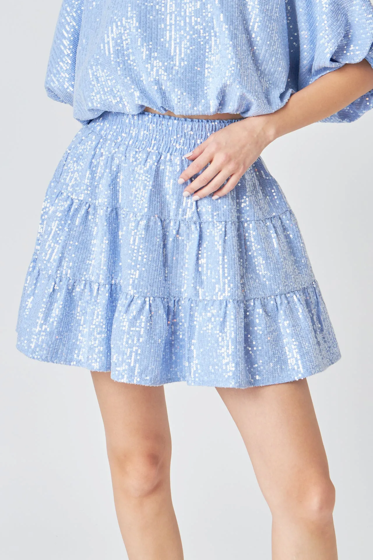 Sequins Ruffled Mini Skirt sold by Endless Rose product image thumbnail 2