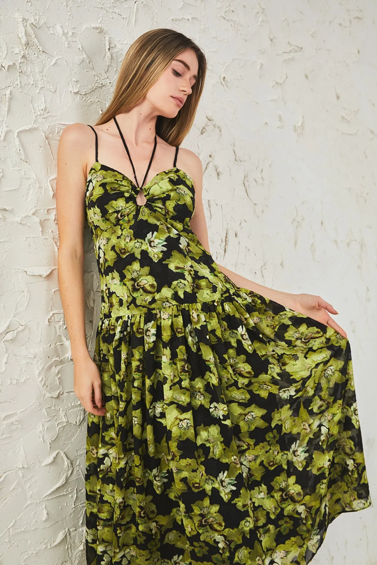Front Cutout Floral Maxi Dress sold by Endless Rose product image thumbnail 5
