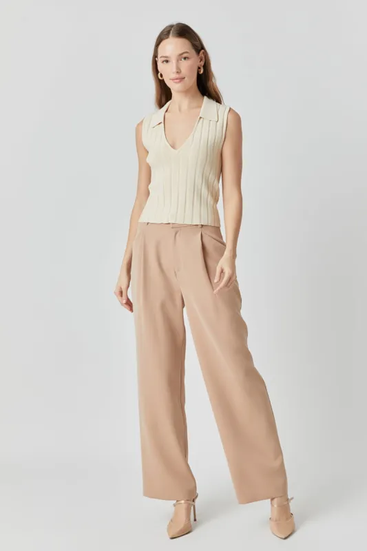 Sleeveless Rib Knit Top sold by Endless Rose