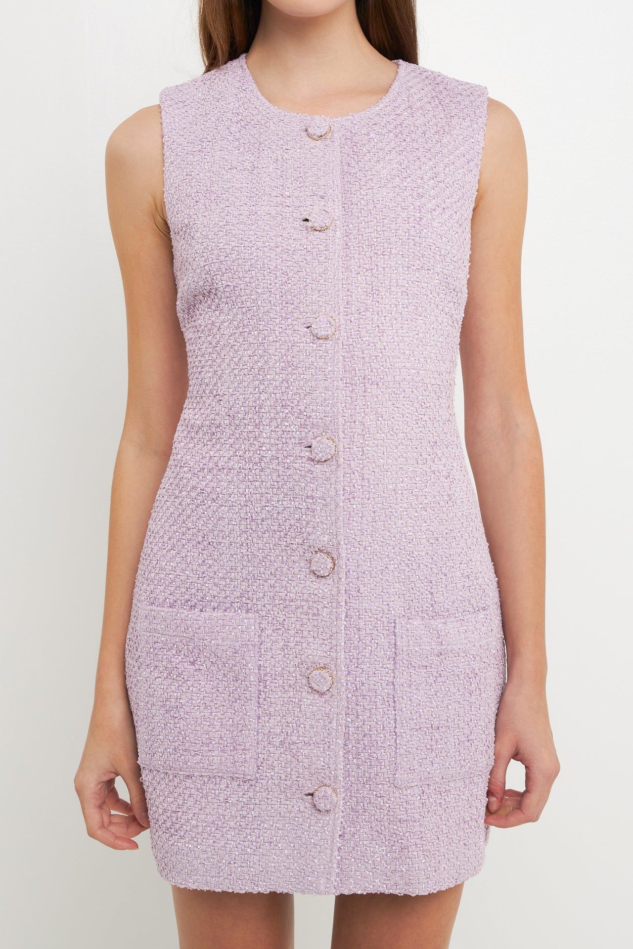 Sleeveless Tweed Mini Dress sold by Endless Rose product image thumbnail 2