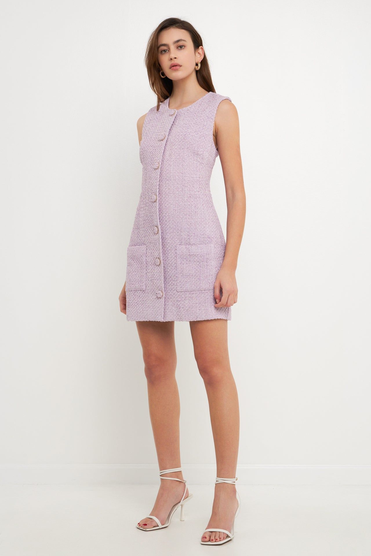 Sleeveless Tweed Mini Dress sold by Endless Rose product image thumbnail 3