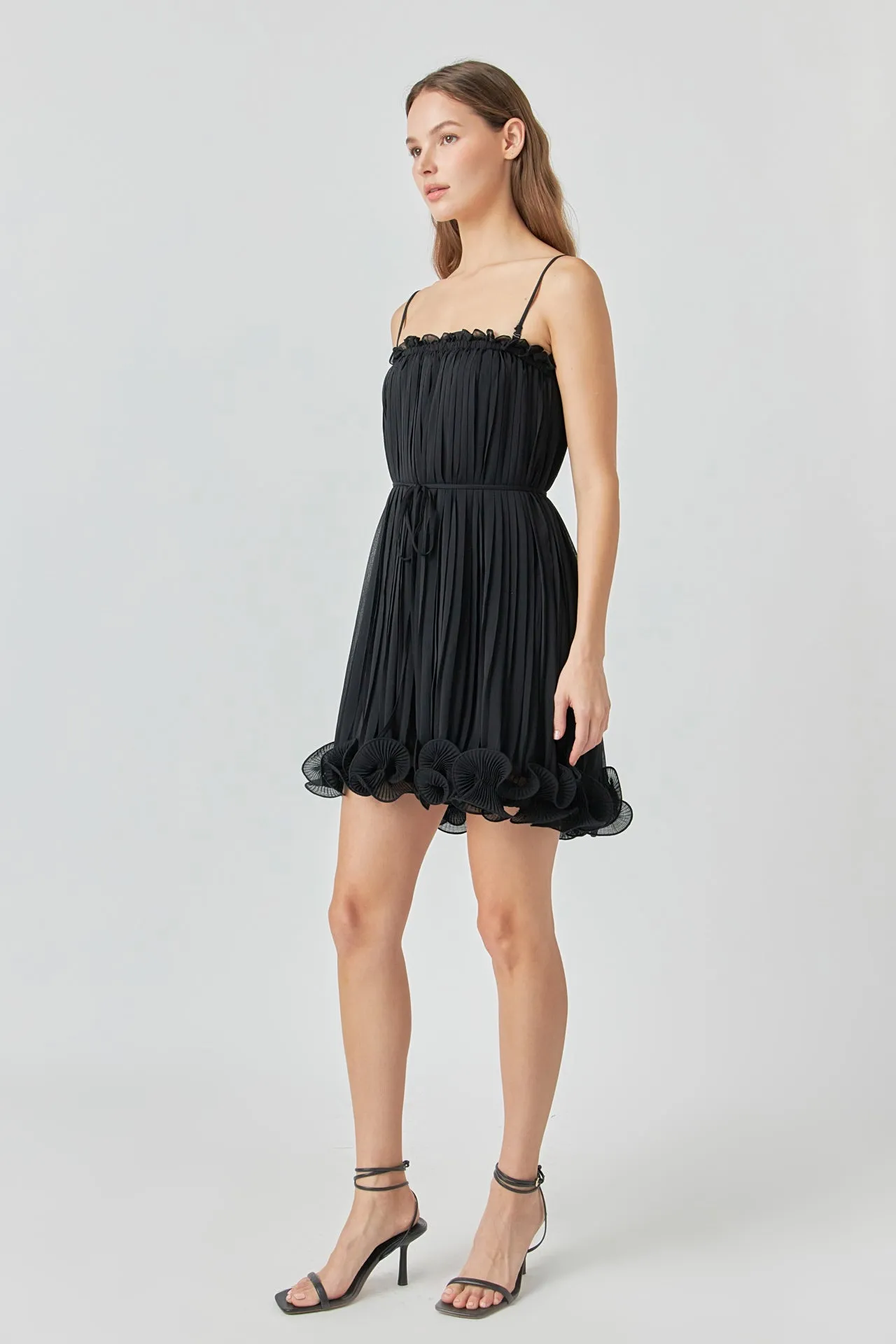 Pleated Chiffon Ruffle Mini Dress sold by Endless Rose product image thumbnail 3
