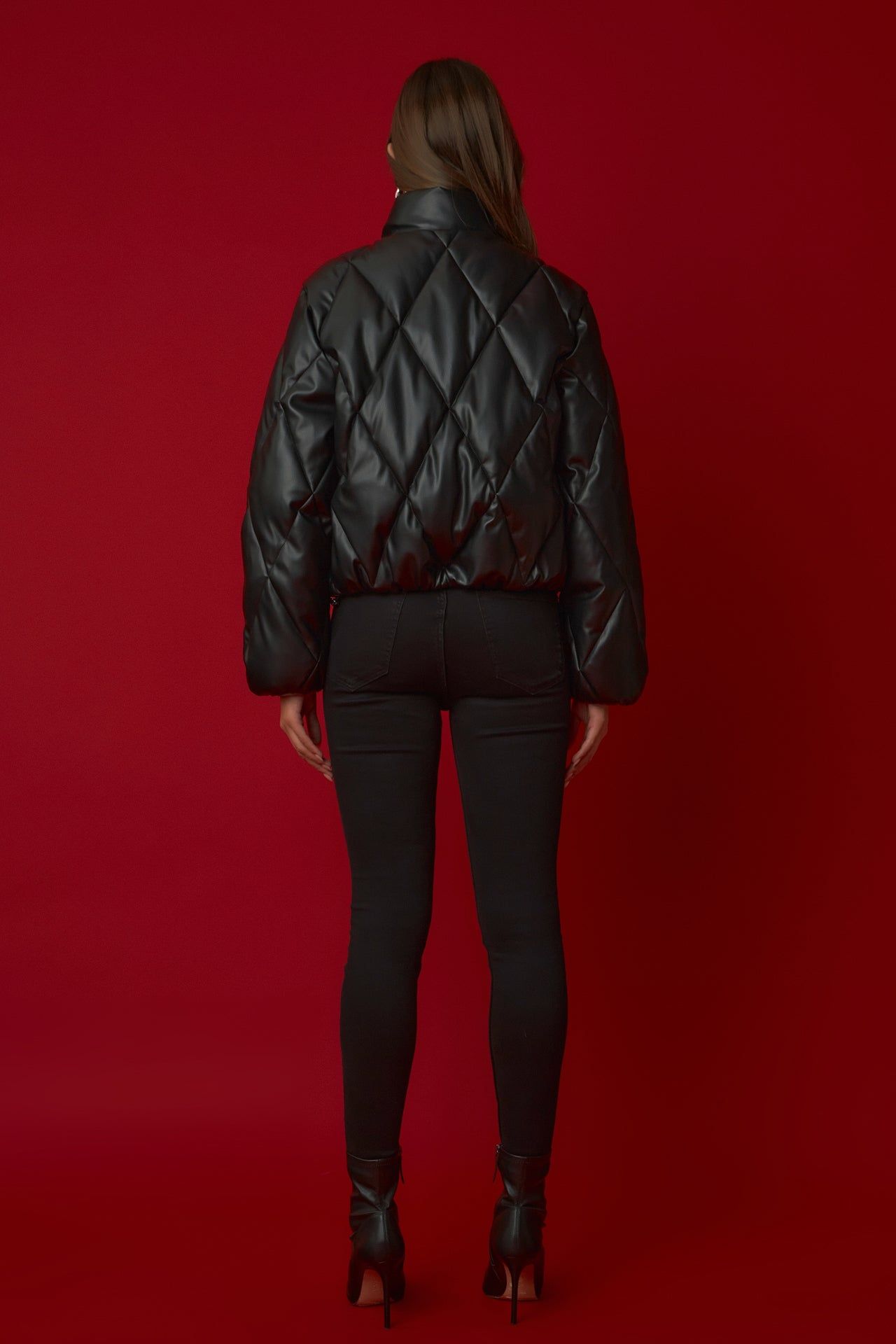 Quilted Pu Bomber sold by Endless Rose product image thumbnail 4