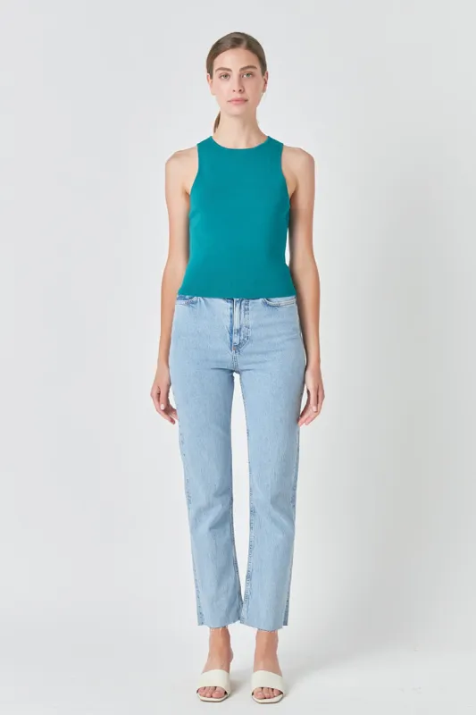 Racerback Stretch Knit Tank sold by Endless Rose