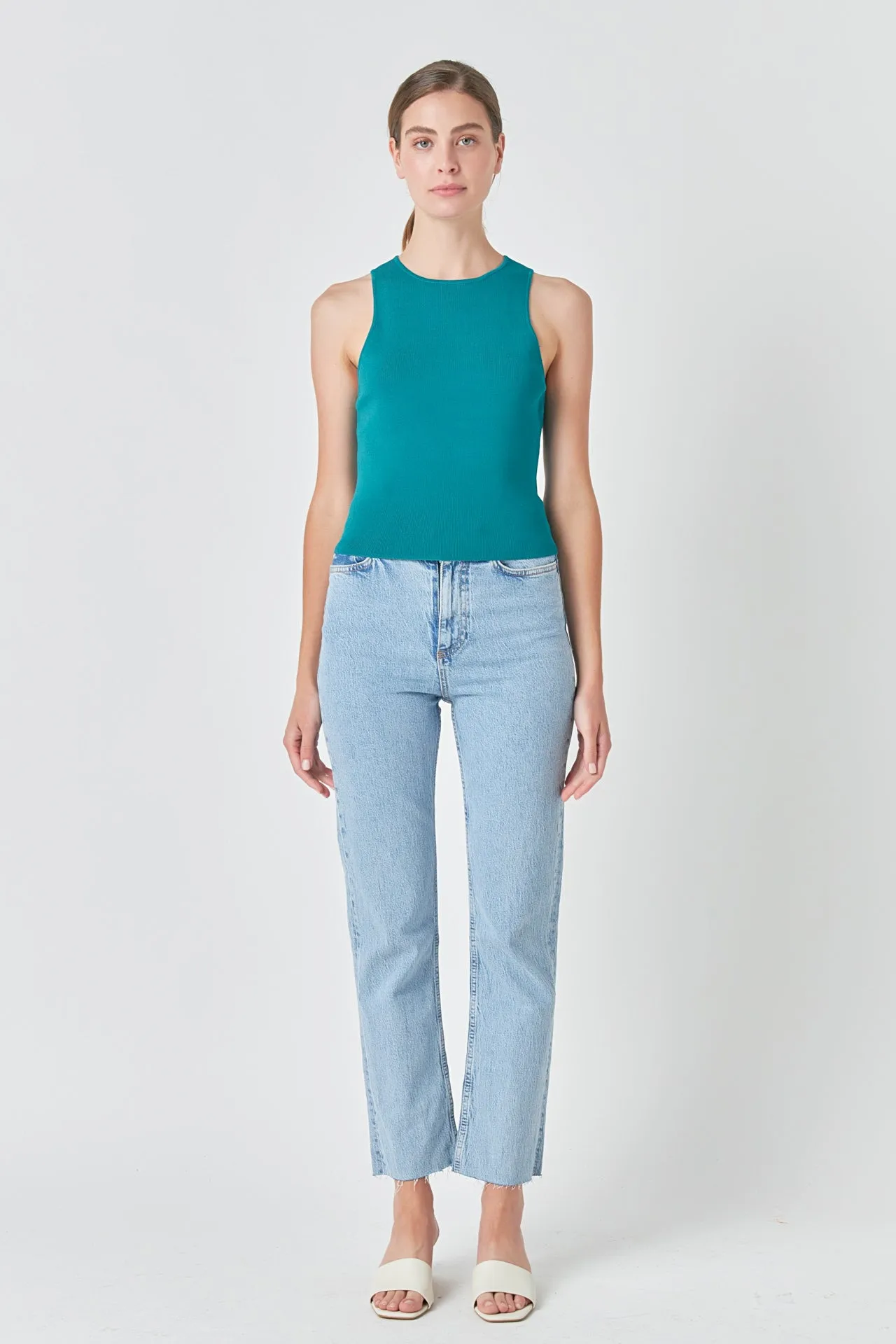 Racerback Stretch Knit Tank sold by Endless Rose