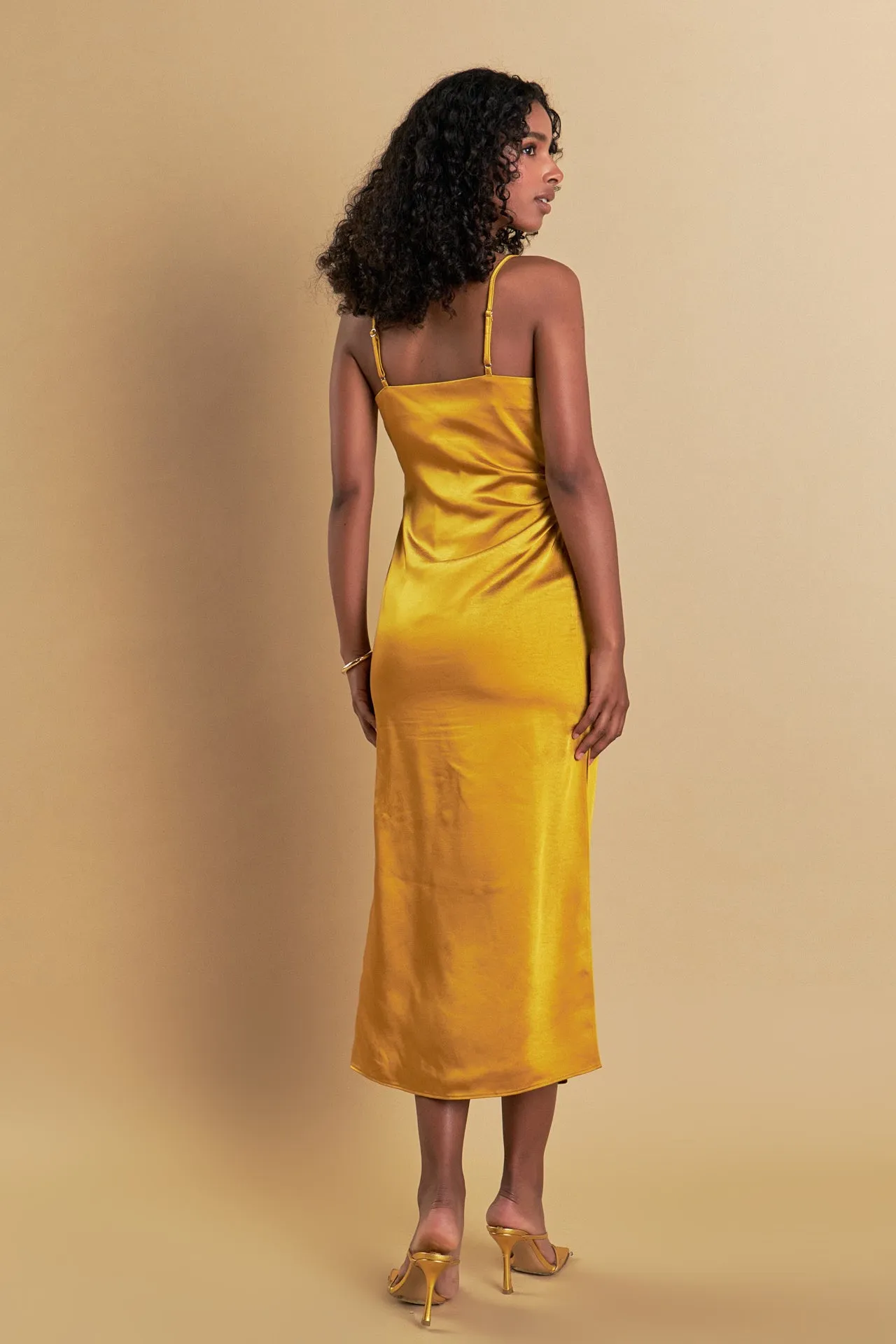 Satin Wrap Midi Dress sold by Endless Rose product image thumbnail 5