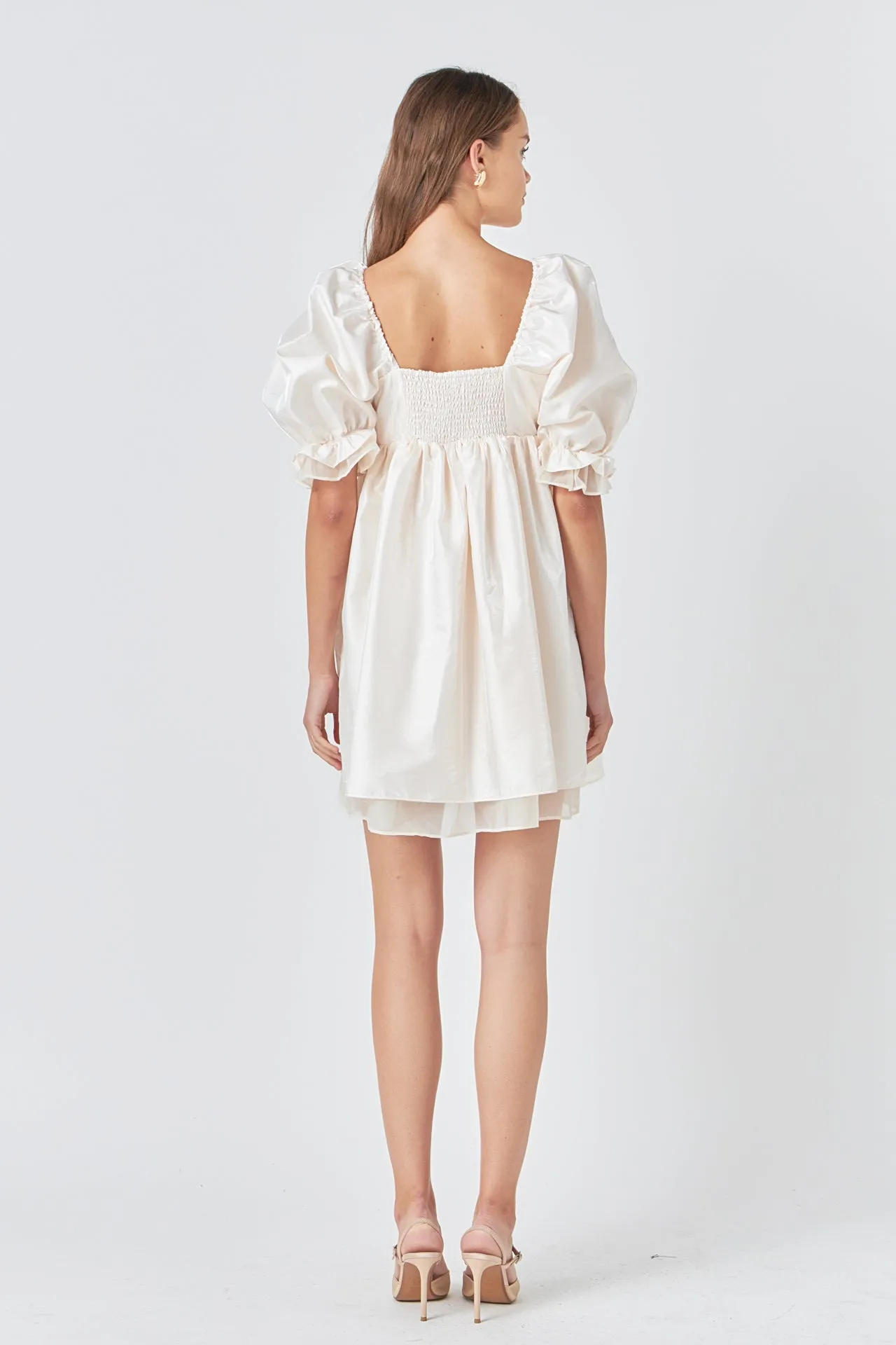 Shiny Puff Sleeve Mini Dress sold by Endless Rose product image thumbnail 4