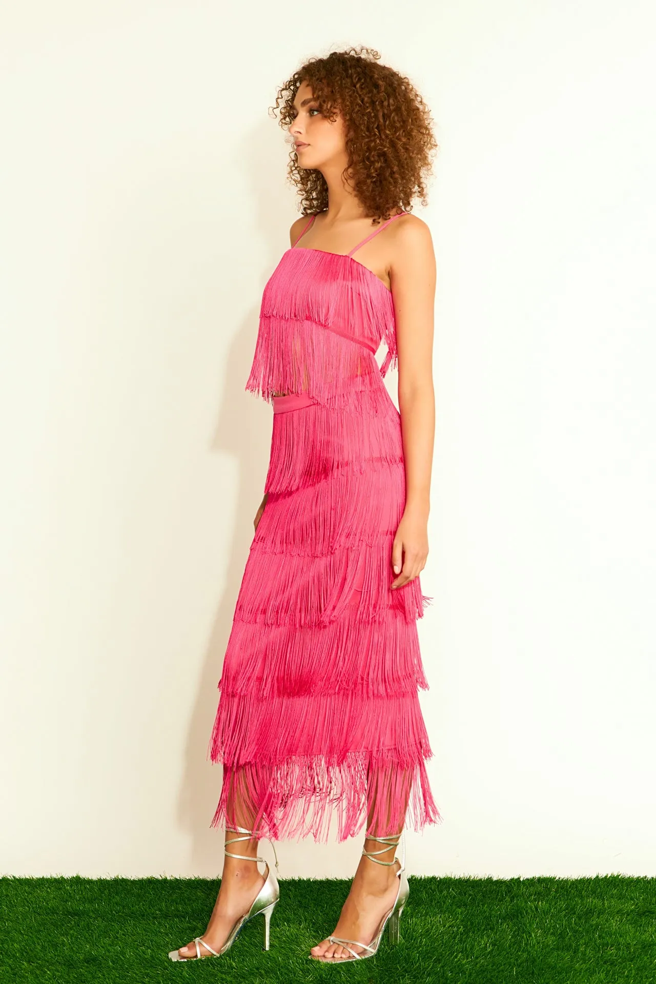 Fringe Tiered Maxi Skirt sold by Endless Rose product image thumbnail 3