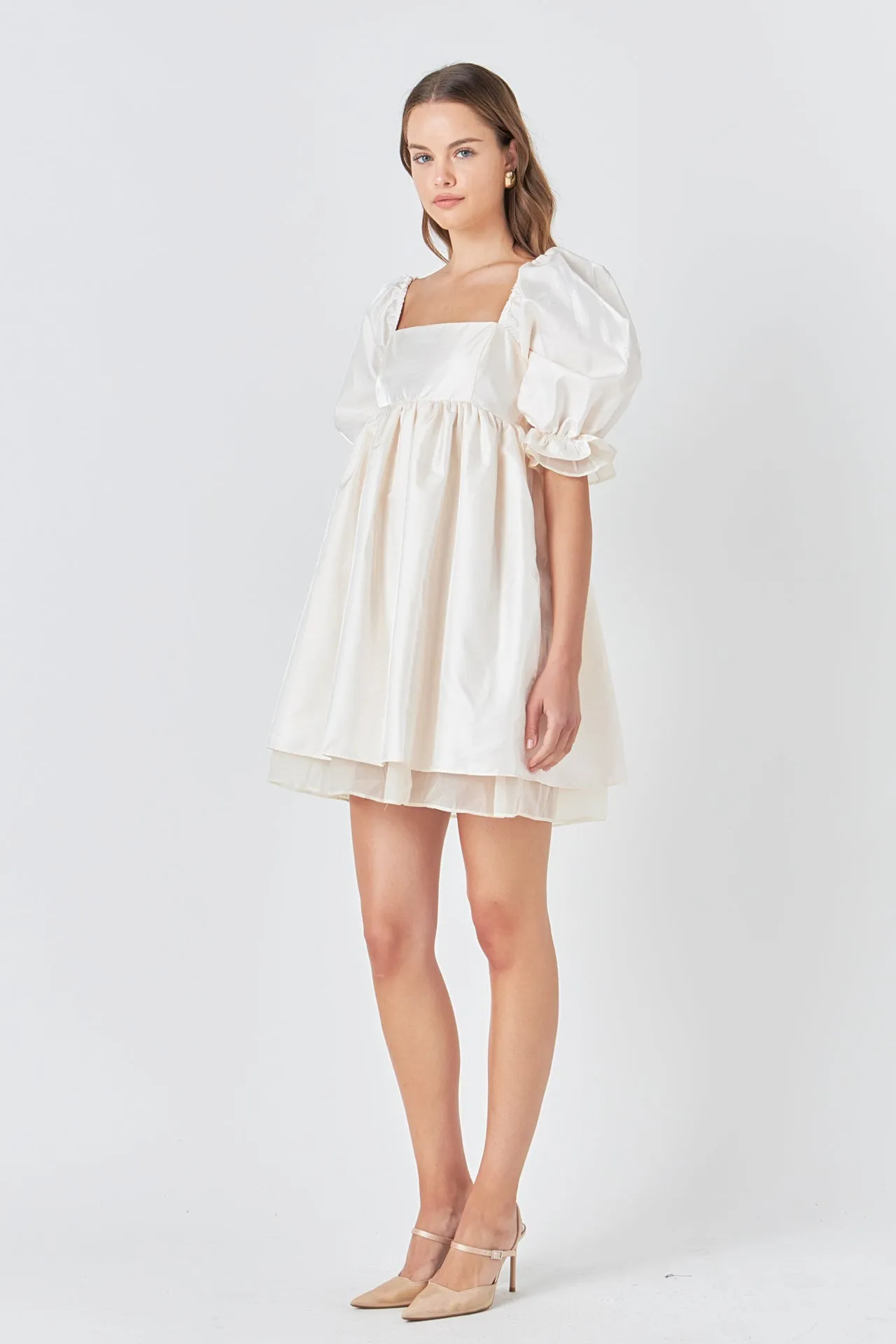 Shiny Puff Sleeve Mini Dress sold by Endless Rose product image thumbnail 3