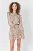 Metallic Animal Print Mini Dress sold by Endless Rose