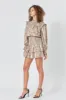 Metallic Animal Print Mini Dress sold by Endless Rose